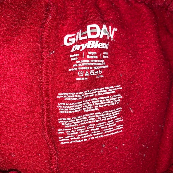 gildan red sweatpants